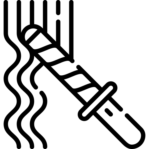 Lockenstab vorhanden