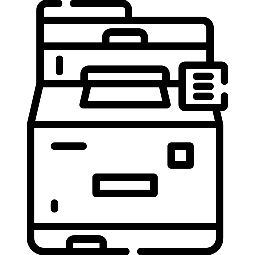 Farblaserdrucker mit Kopierfunktion vorhanden.