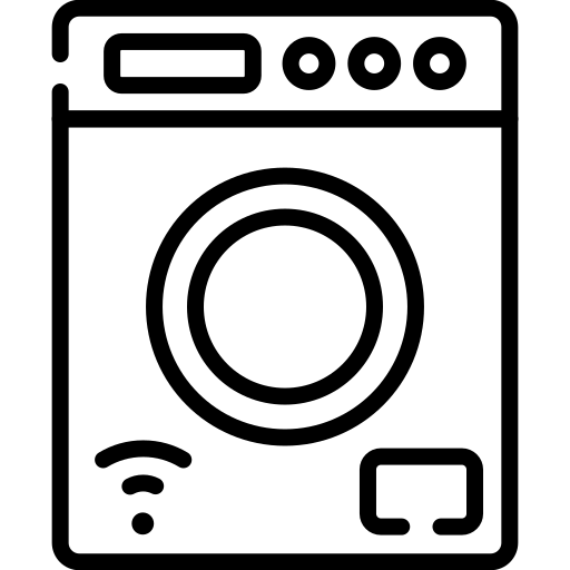 Waschmaschine mit integriertem Wäschetrockner vorhanden.